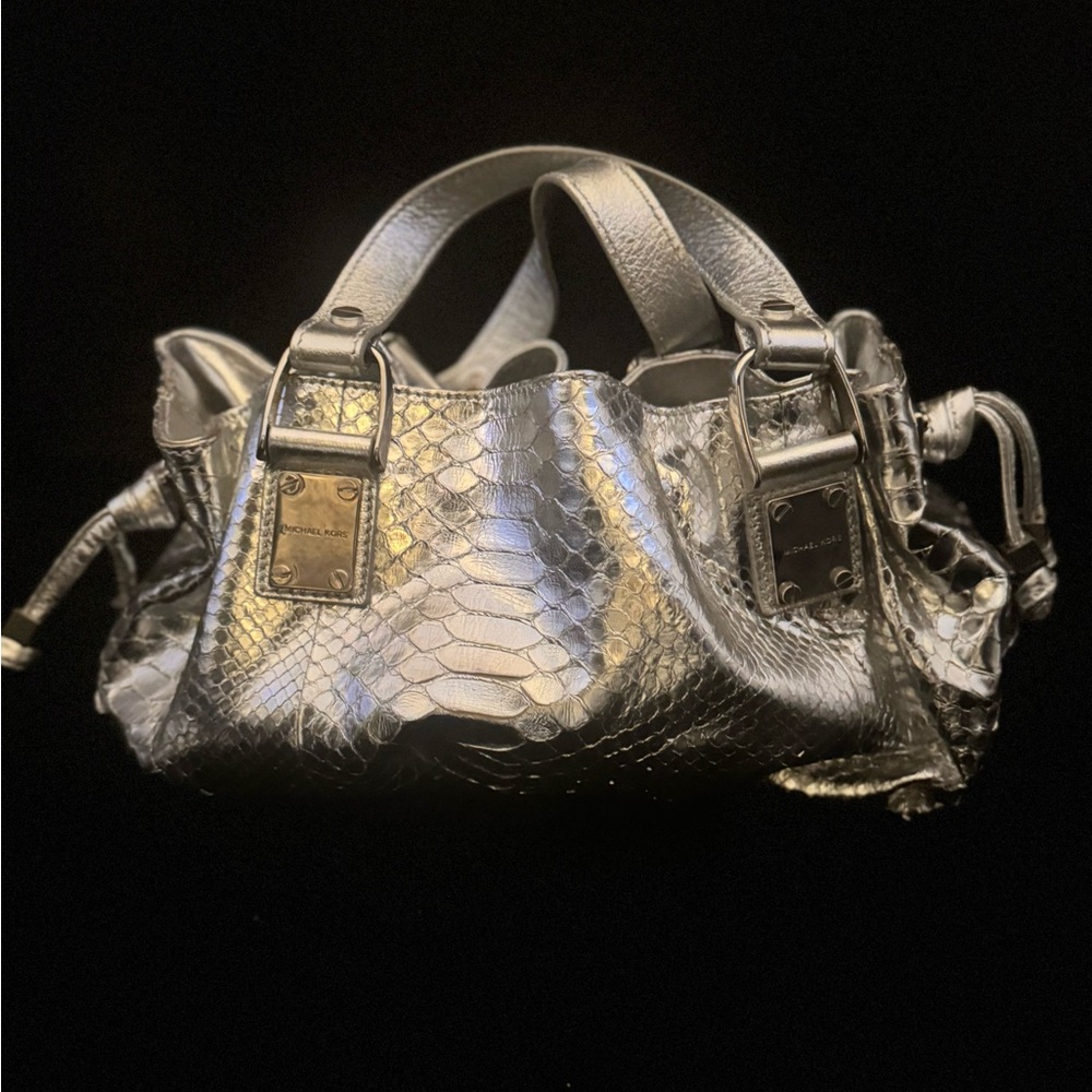 Michael Kors Limited Edition Silver Satchel Bag